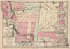 Historic Map : 1873 Nebraska, Dakota, Montana, and Wyoming - Vintage Wall Art