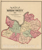 Historic Wall Map : 1876 Daviess County, Kentucky. - Vintage Wall Art