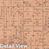 Historic Map : 1874 Raymond Township, Montgomery County, Illinois. - Vintage Wall Art