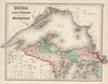 Historic Map : 1874 Northern Michigan. - Vintage Wall Art