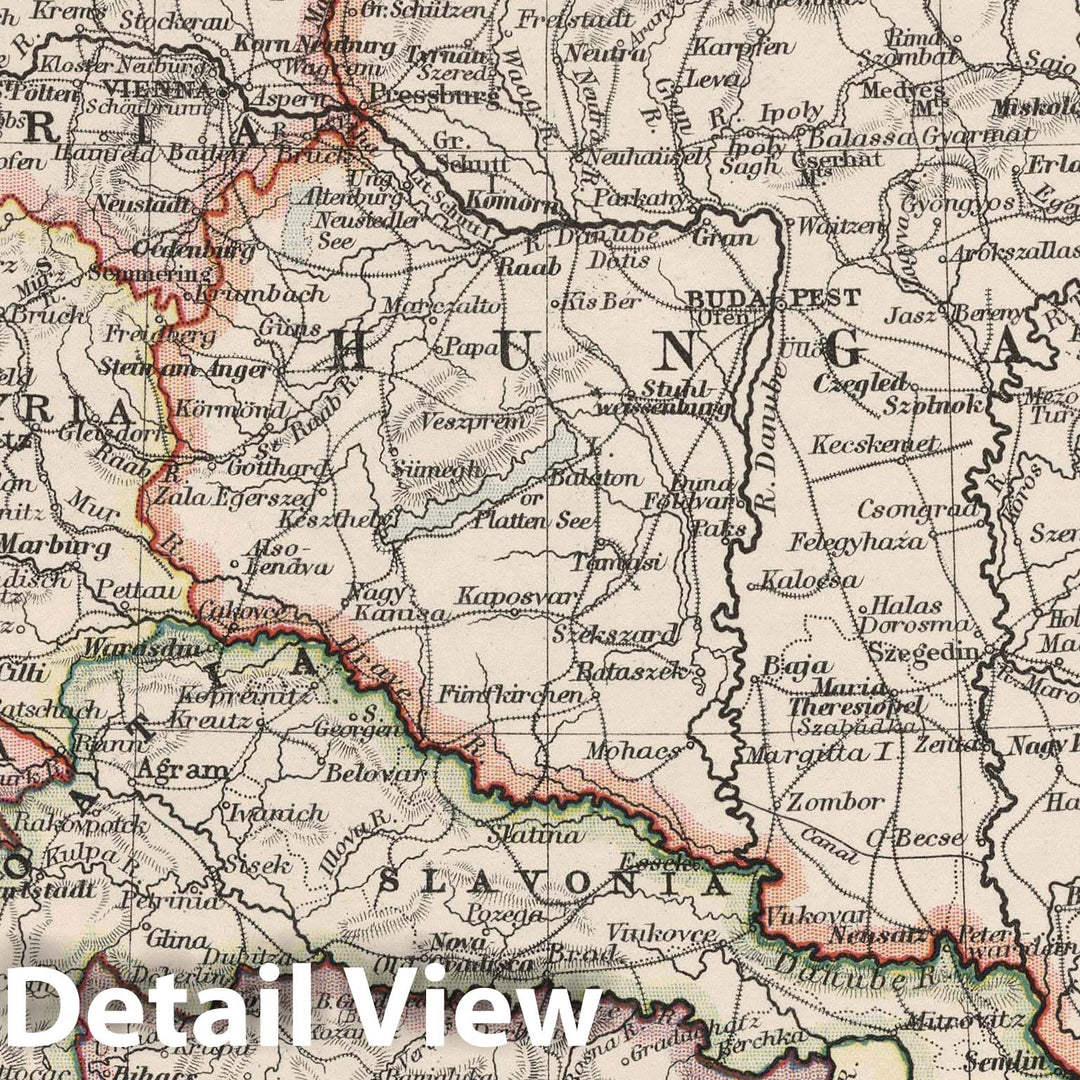 Historic Map - World Atlas - 1906 Austro-Hungarian Monarchy. - Vintage Wall Art