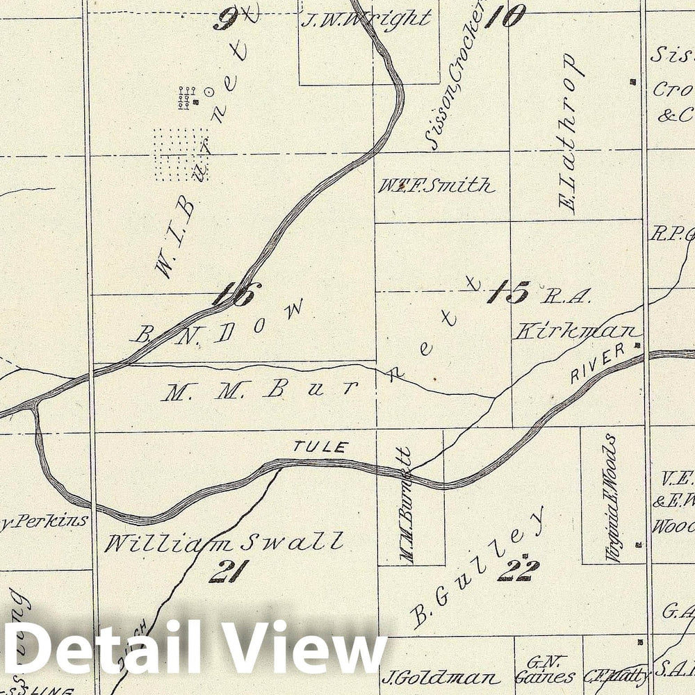 Historic Map : 1892 T.21S R.24E. - Vintage Wall Art