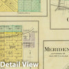 Historic Map : 1887 Nortonville, Osawkie, Winchester, Meriden, Grantville. - Vintage Wall Art