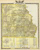 Historic Map : 1876 Map of Crawford County, Robinson, Kinmundy and Newton. - Vintage Wall Art