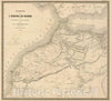 Historic Map : Morocco, 1850 Maroc. , Vintage Wall Art