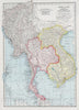 Historic Map : 1948 India, East including Burma (Myanmar), Siam (Thailand), and French Indo-China (Vietnam). - Vintage Wall Art