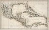 Historic Map : 1818 West Indies : Vintage Wall Art