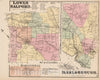 Historic Map : 1871 Lower Salford and Marlborough, Montogomery County, Pennsylvania. Harleysville. - Vintage Wall Art