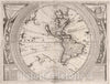 Historic Map : 1693 Planisfero del Mondo Nuovo. - Vintage Wall Art