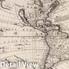 Historic Map : 1693 Planisfero del Mondo Nuovo. - Vintage Wall Art