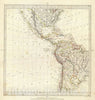 Historic Map : 1831 (World, gnomonic proj. II. America) - Vintage Wall Art
