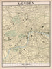 Historic Map : 1901 London - Vintage Wall Art