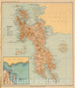 Historic Map : National Atlas - 1899 No. 19. Leyte. - Vintage Wall Art