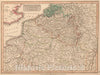 Historic Map : 1808 Netherlands of Northern Part of France. - Vintage Wall Art