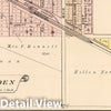 Historic Map : 1885 Louden and Springdale, Cedar County, Iowa. - Vintage Wall Art