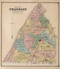 Historic Map : 1868 Franklin County, Pennsylvania. - Vintage Wall Art
