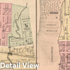 Historic Map : 1876 Baden Station Economy Twp; St. Clair - Vintage Wall Art