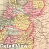 Historic Map : 1859 Holland And Belgium. - Vintage Wall Art