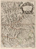Historic Map : Savoy , France 1695 Les Estats de Savoye et de Piemont (northeast sheet). , Vintage Wall Art