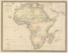 Historic Map : 1848 L'Afrique. - Vintage Wall Art