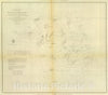Historic Map : Chart Atlas - 1853 Davis' Shoal. - Vintage Wall Art