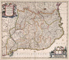 Historic Map : Catalonia , Spain 1682 Accuratissima Principatus Cataloniae et Comitatuum Ruscinonis, et Cerretaniae Descriptio. , Vintage Wall Art