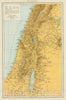 Historic Map : Israel; Palestine, Middle East 1881 Palastina. , Vintage Wall Art