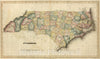Historic Map : 1822 Nth. Carolina. - Vintage Wall Art