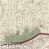 Historic Map - National Atlas - 1872 Sterling & Coloma, Whiteside County, Illinois. - Vintage Wall Art