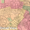 Historic Map : 1871 Worcester. - Vintage Wall Art