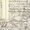 Historic Map : 1876 Map of Pope & Massac counties and Golconda. - Vintage Wall Art
