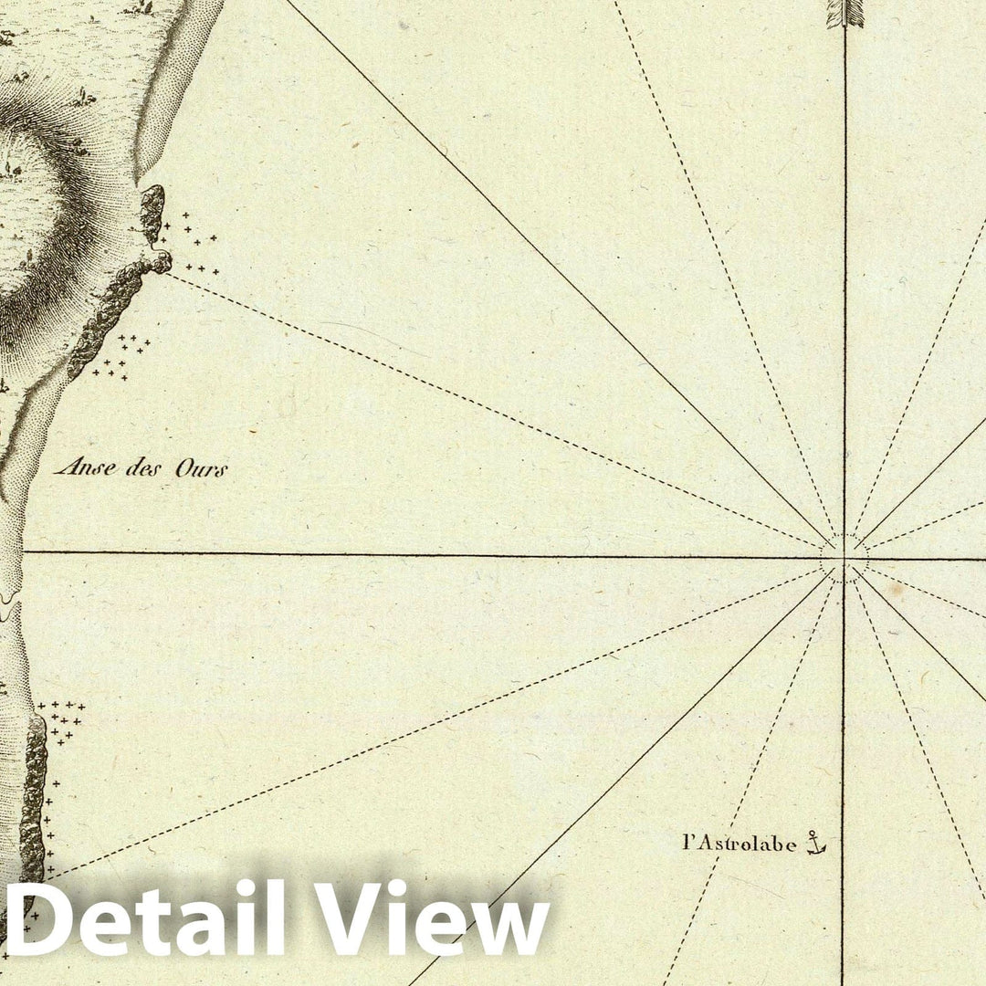 Historic Map : Russia, Terney Bay (Russia) 1797 Baie de Ternai. , Vint ...