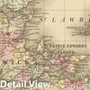 Historic Map : 1880 Nova Scotia, New Brunswick, Pr. Edward's Id. - Vintage Wall Art
