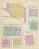 Historic Map : 1887 Norwich, Pearlette, Greensward, Fowler City, Mertilla, Atwater, Murdock. - Vintage Wall Art