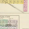 Historic Map : 1887 Norwich, Pearlette, Greensward, Fowler City, Mertilla, Atwater, Murdock. - Vintage Wall Art