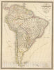 Historic Map : 1848 Amerique du Sud. - Vintage Wall Art
