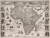 Historic Map : 1630 Africae nova - Vintage Wall Art