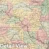 Historic Map : National Atlas - 1857 Arkansas. - Vintage Wall Art