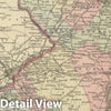 Historic Map : 1886 New Jersey. v1 - Vintage Wall Art