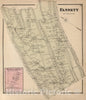 Historic Wall Map : Doylesburg (Pa.), 1868 Fannett, Franklin County, Pennsylvania. Doylesburg. , Vintage Wall Art