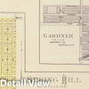 Historic Map : 1887 Spring Hill, Edgerton, Ocheltree, Gardner, Cedar Junction. - Vintage Wall Art