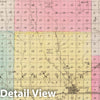 Historic Map : 1887 Clark Co, Kansas. - Vintage Wall Art