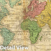 Historic Map : 1825 The World On Mercators Projection. - Vintage Wall Art
