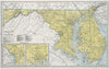 Historic Map : 1948 Maryland. Delaware. - Vintage Wall Art