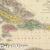 Historic Map : 1859 West Indies. - Vintage Wall Art