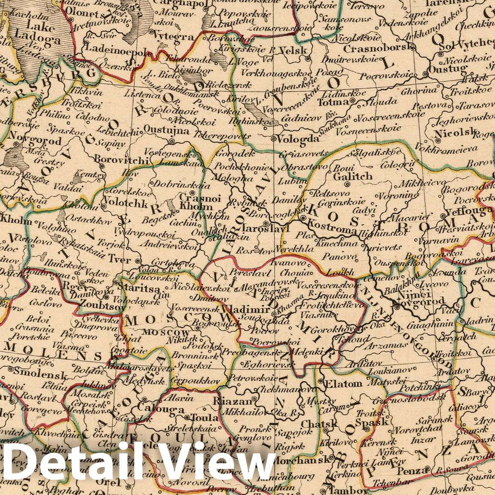 Historic Map : 1808 Russia in Europe. - Vintage Wall Art