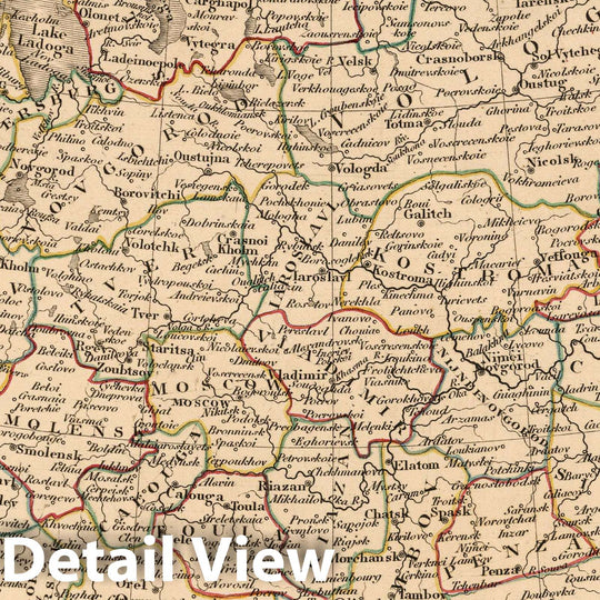 Historic Map : 1808 Russia in Europe. - Vintage Wall Art