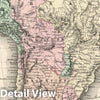 Historic Map : 1874 South America. v2 - Vintage Wall Art