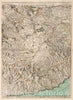 Historic Map : Savoy , France 1695 Les Estats de Savoye et de Piemont (southeast sheet). , Vintage Wall Art