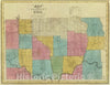 Historic Map : 1829 Tioga County. - Vintage Wall Art